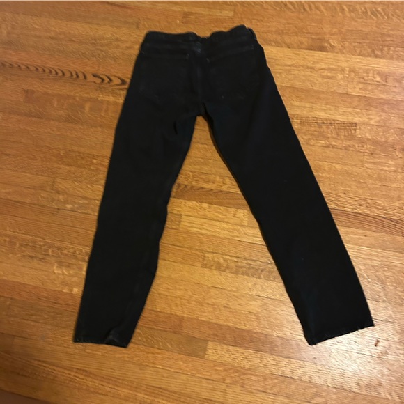 AGOLDE Women's Straight Leg Jeans in Black - Picture 3 of 10